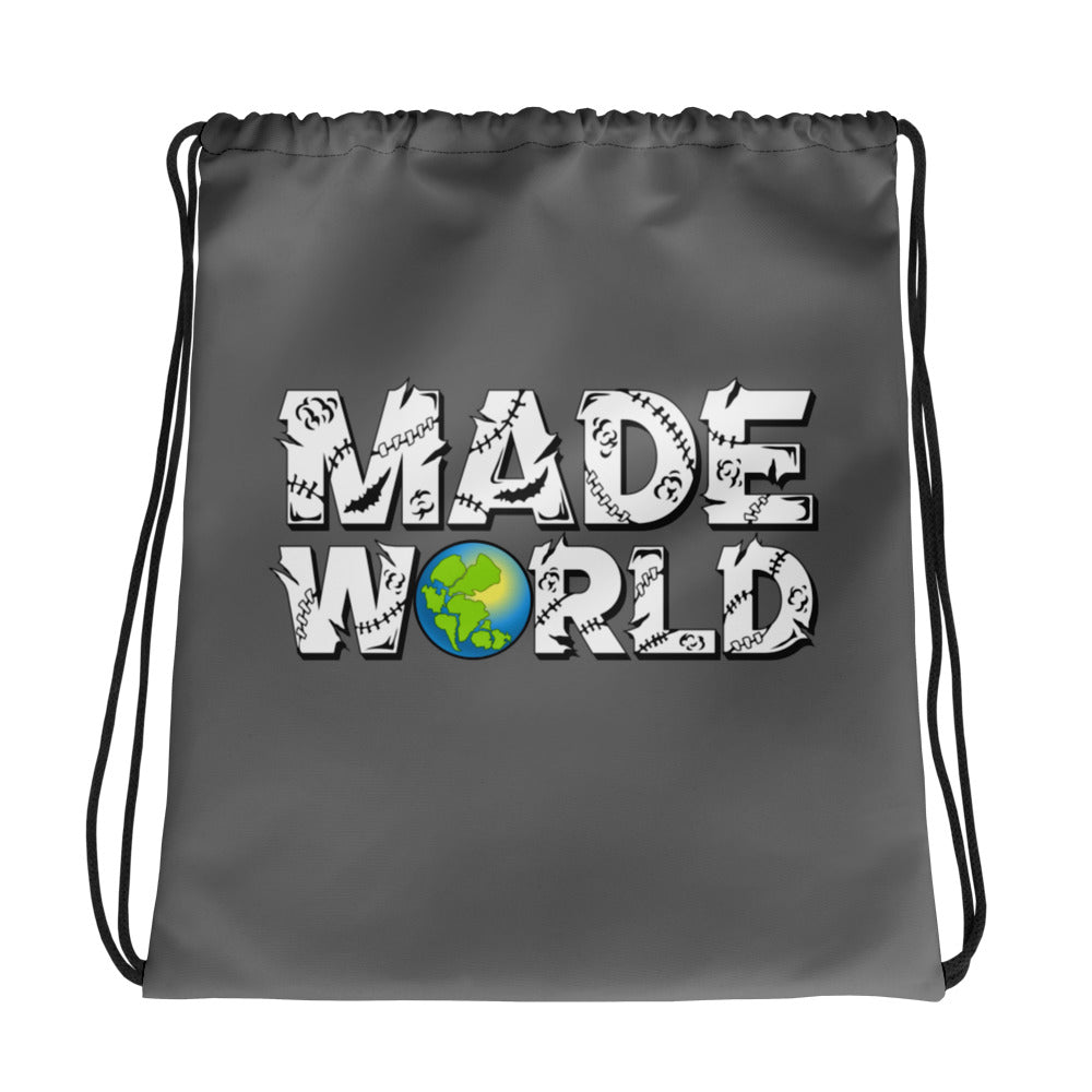 Made World Drawstring Bag (Grey)