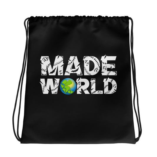 Made World Drawstring Bag (Black)