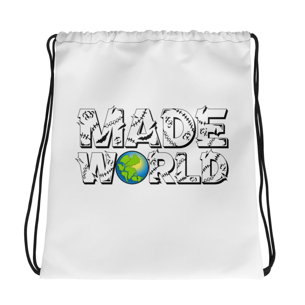 Made World Drawstring Bag (White)