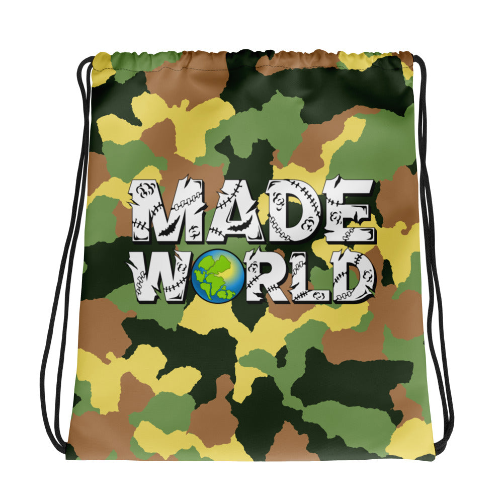 Made World Drawstring Bag (Camo)