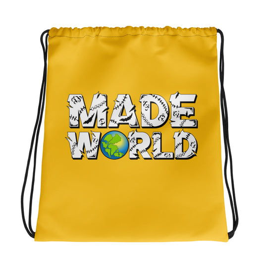 Made World Drawstring Bag (Yellow)