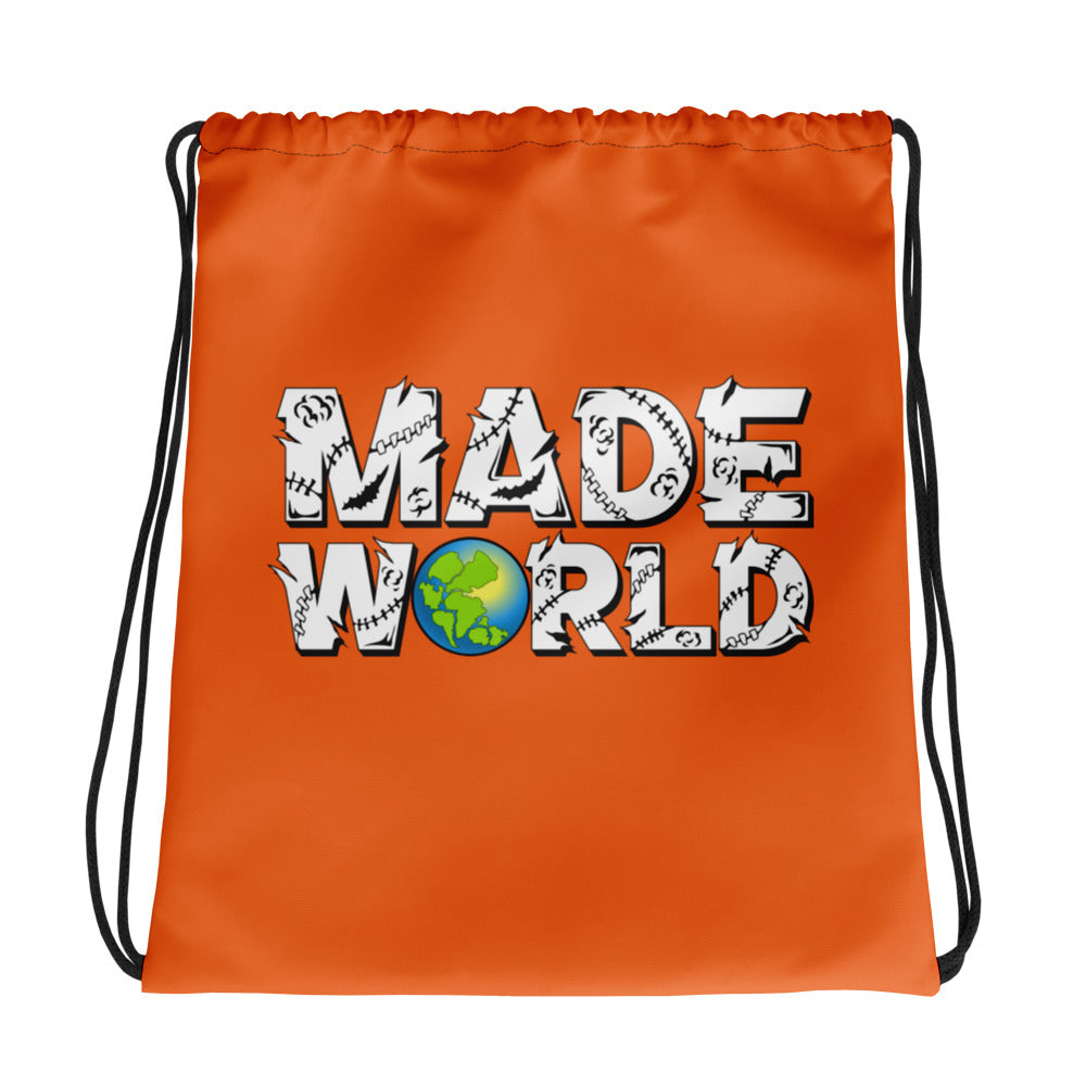 Made World Drawstring Bag (Orange)