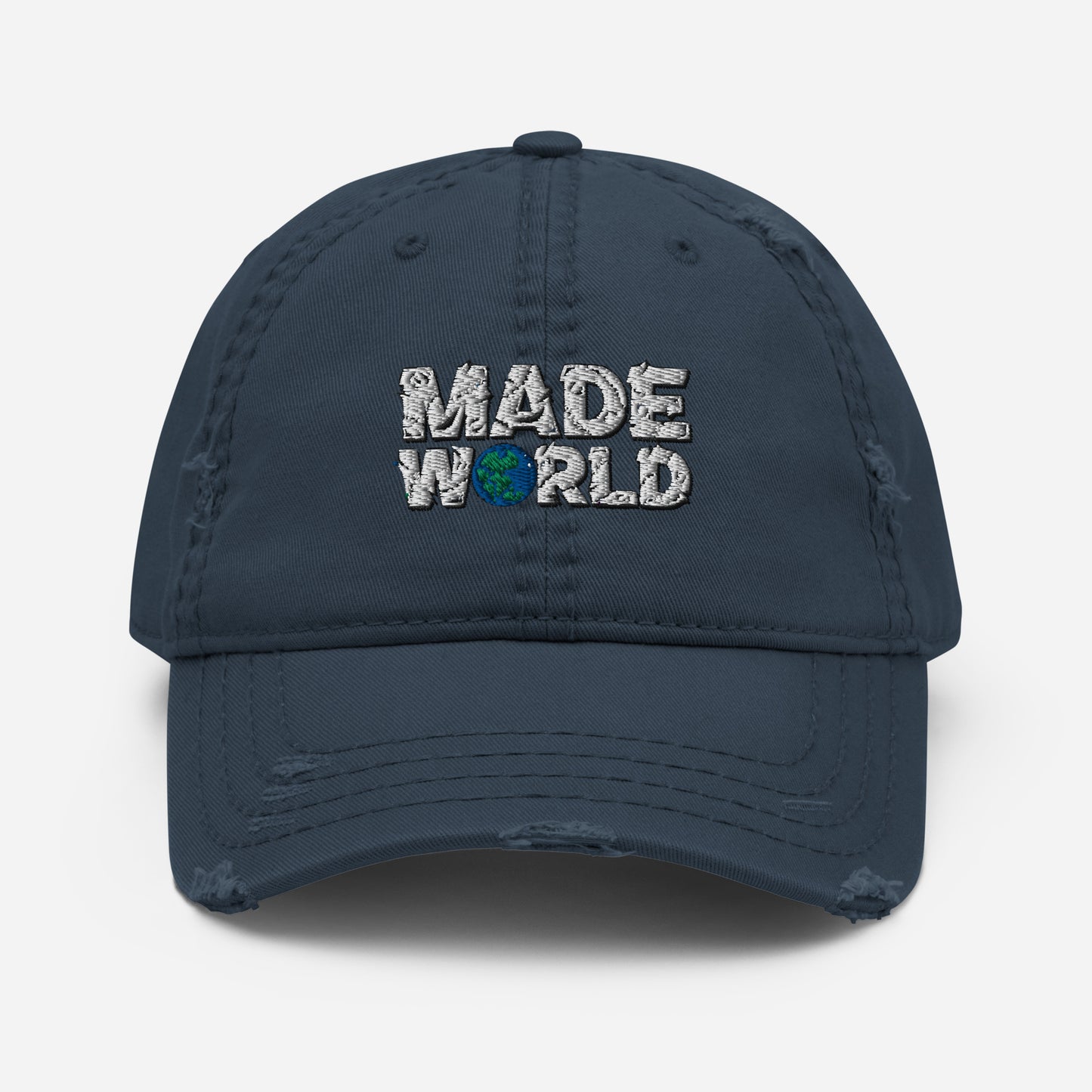 Made World Distressed Dad Hat